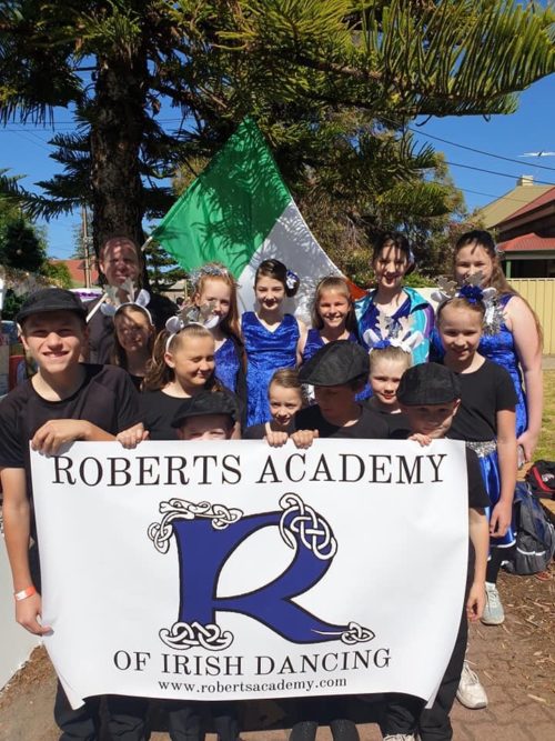 Irish dancers at the Glenelg Pageant