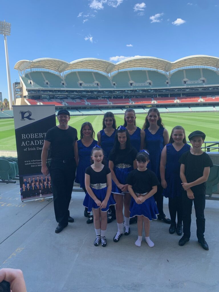 Irish dancers at Adelaide Oval