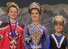 Irish dancers at Competition