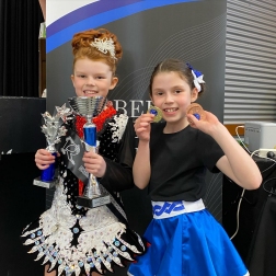 Happy Irish dancers at the Southern Stars Championship